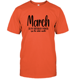 March Birthday Month Unisex Short Sleeve Classic Tee