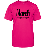 March Birthday Month Unisex Short Sleeve Classic Tee