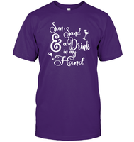 Sun Sand & A Drink In My Hand Bachelorette Shirt For Women