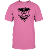 Cool Angry Grizzly Bear Shirt Unisex Short Sleeve Classic Tee