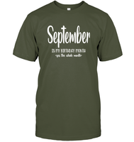 September Birthday Month Unisex Short Sleeve Classic Tee