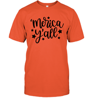 Merica Yall 4th Of July Shirt Unisex Short Sleeve Classic Tee