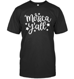 Merica Yall 4th Of July Shirt Unisex Short Sleeve Classic Tee