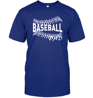 Baseball Dad Shirt Unisex Short Sleeve Classic Tee With Baseball Stripes