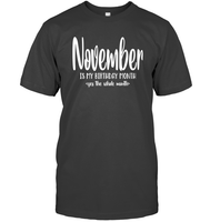 November Birthday Month Unisex Short Sleeve Classic Tee