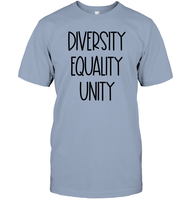Diversity Equality Unity Shirt Unisex Short Sleeve Classic Tee