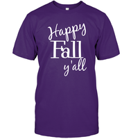 Happy Fall Y’all Shirt Unisex Short Sleeve Classic Tee