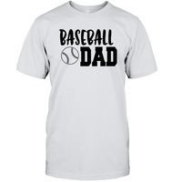 Baseball Dad Shirt Unisex Short Sleeve Classic Tee With Baseball