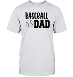Baseball Dad Shirt Unisex Short Sleeve Classic Tee With Baseball