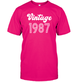 1987 Retro Vintage Birth Year Blast Unisex Short Sleeve Classic Tee