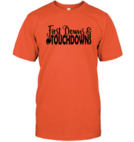 First Downs & Touchdowns Shirt - Score Big in Style! Unisex Short Sleeve Classic Tee