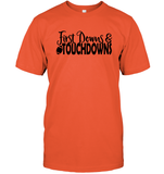 First Downs & Touchdowns Shirt - Score Big in Style! Unisex Short Sleeve Classic Tee