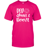 Red White And Booze 4th Of July Shirt Unisex Short Sleeve Classic Tee