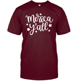 Merica Yall 4th Of July Shirt Unisex Short Sleeve Classic Tee