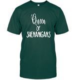 Queen of Shenanigans St Patrick's Day Shirt Unisex Short Sleeve Classic Tee
