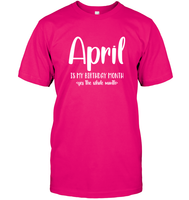 April Birthday Month Unisex Short Sleeve Classic Tee