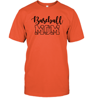 Baseball Mom Shirt Unisex Short Sleeve Classic Tee With Baseball Stripes