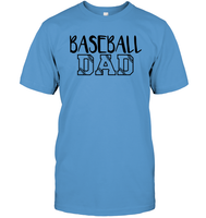 Baseball Dad Shirt Unisex Short Sleeve Classic Tee With Baseball Stripes