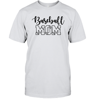 Baseball Mom Shirt Unisex Short Sleeve Classic Tee With Baseball Stripes