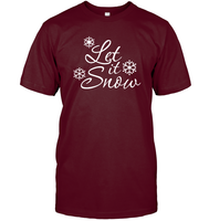Let It Snow Christmas Shirt Unisex Short Sleeve Classic Tee