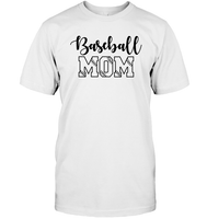 Baseball Mom Shirt Unisex Short Sleeve Classic Tee With Baseball Stripes