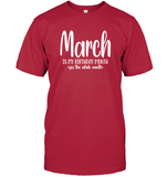 March Birthday Month Unisex Short Sleeve Classic Tee