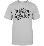 Merica Yall 4th Of July Shirt Unisex Short Sleeve Classic Tee
