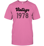1978 Retro Vintage Birth Year Blast Unisex Short Sleeve Classic Tee