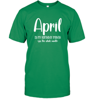 April Birthday Month Unisex Short Sleeve Classic Tee