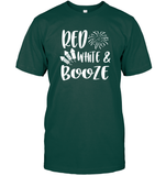 Red White And Booze 4th Of July Shirt Unisex Short Sleeve Classic Tee