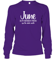 June Birthday Month Unisex Long Sleeve Classic Tee