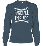 Baseball Mom Shirt Unisex Long Sleeve Classic Tee With Baseball Stripes