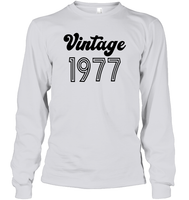1977 Retro Vintage Birth Year Blast Unisex Long Sleeve Classic Tee