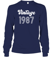 1987 Retro Vintage Birth Year Blast Unisex Long Sleeve Classic Tee