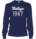 1987 Retro Vintage Birth Year Blast Unisex Long Sleeve Classic Tee