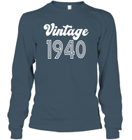 1940 Retro Vintage Birth Year Blast Unisex Long Sleeve Classic Tee