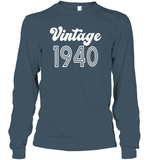 1940 Retro Vintage Birth Year Blast Unisex Long Sleeve Classic Tee