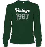 1987 Retro Vintage Birth Year Blast Unisex Long Sleeve Classic Tee