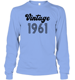1961 Retro Vintage Birth Year Blast Unisex Long Sleeve Classic Tee