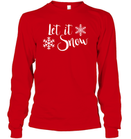 Let It Snow Christmas Shirt Unisex Long Sleeve Classic Tee