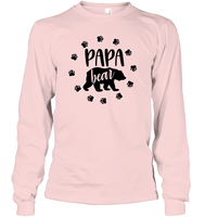 Papa Bear Family Shirt Unisex Long Sleeve Classic Tee