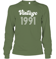 1991 Retro Vintage Birth Year Blast Unisex Long Sleeve Classic Tee