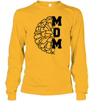 Cheer Mom With Pom Pom Unisex Long Sleeve Classic Tee