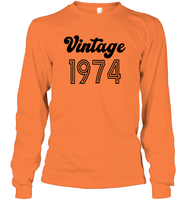 1974 Retro Vintage Birth Year Blast Unisex Long Sleeve Classic Tee