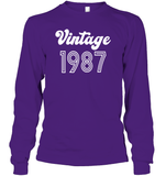 1987 Retro Vintage Birth Year Blast Unisex Long Sleeve Classic Tee