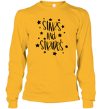 Stars And Stripes 4th Of July Shirt Unisex Long Sleeve Classic Tee