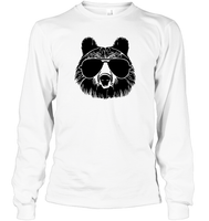 Cool Grizzly Bear Shirt Unisex Long Sleeve Classic Tee