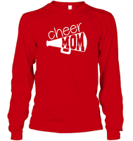Cheer Mom With Megaphone Unisex Long Sleeve Classic Tee