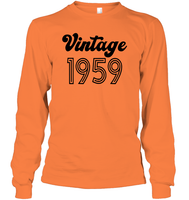 1959 Retro Vintage Birth Year Blast Unisex Long Sleeve Classic Tee