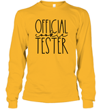 Official Cookie Tester Christmas Shirt Unisex Long Sleeve Classic Tee
